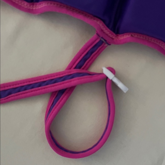 Speedo Kids Swim Vest - Purple and Pink Floral Design Age 4-6 - Picture 8 of 10